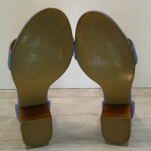 Steve Madden Blue Suede Women's Irenee Ankle Strap Block-Heel Sandals Size  6 M - Picture 10 of 10